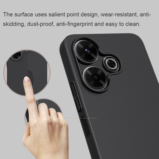 Redmi 13 4G / Poco M6 калъф твърд гръб Nillkin син