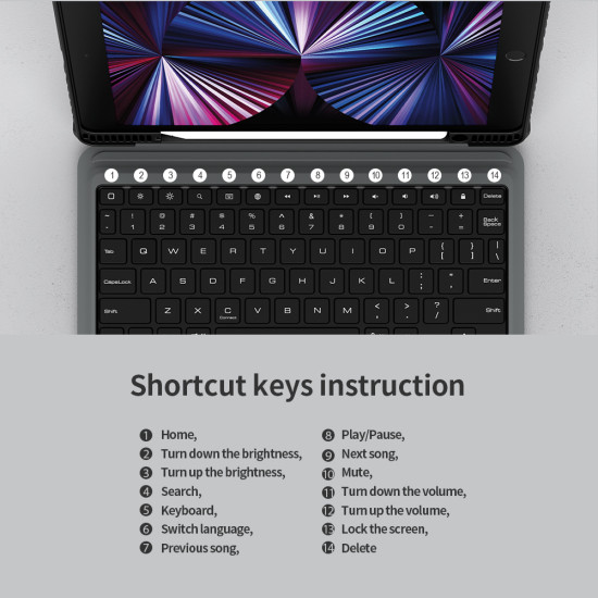 iPad 10.2 2019/2020/2021 New Bumper Combo Keyboard Case