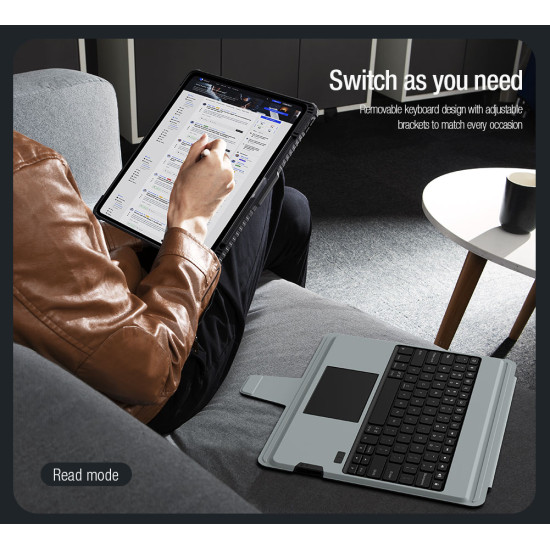 iPad Air 13 2024/Pro 12.9 2020/2021/2022 Калъф с клавиатура и тъчпад iPad Air 13 2024/Pro 12.9 2020/2021/2022 Калъф с клавиатура и тъчпад