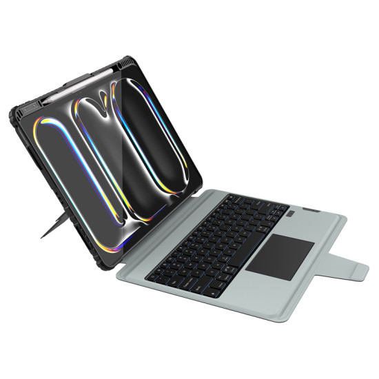 iPad Air 13 2024/Pro 12.9 2020/2021/2022 Калъф с клавиатура и тъчпад iPad Air 13 2024/Pro 12.9 2020/2021/2022 Калъф с клавиатура и тъчпад