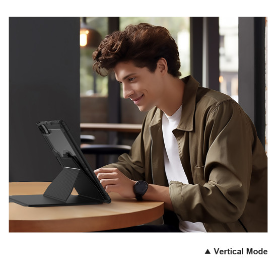 iPad Air 13 2024/Pro 12.9 2020/2021/2022 Магнитен калъф с клавиатураи тъчпад iPad Air 13 2024/Pro 12.9 2020/2021/2022 Магнитен калъф с клавиатураи тъчпад