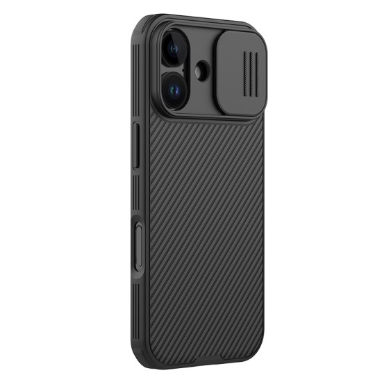 iPhone 17 магнитен твърд гръб със защита на камерата черен