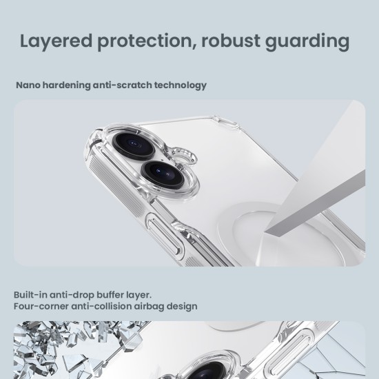 Apple iPhone 17 магнитен Nature TPU Pro силиконов калъф прозрачен