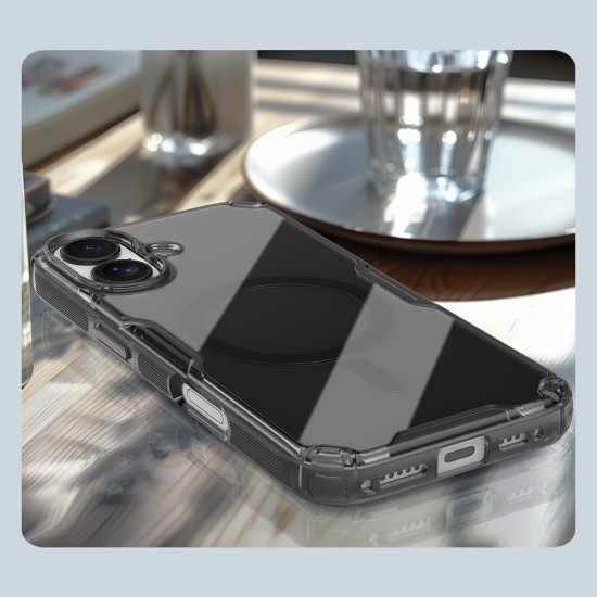 Apple iPhone 17 магнитен Nature TPU Pro силиконов калъф прозрачен