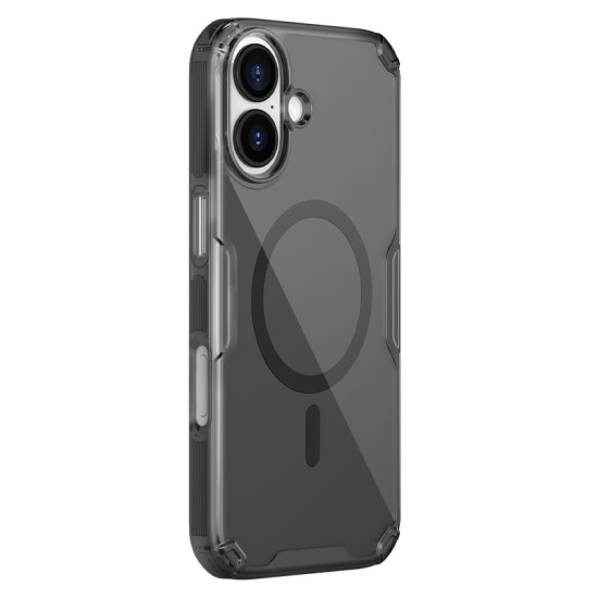 Apple iPhone 17 магнитен Nature TPU Pro силиконов калъф прозрачно черен