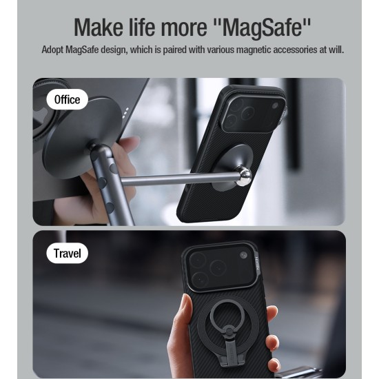 iPhone 17 Pro CamShield Prop магнитен калъф твърд гръб със защита на камерата черен