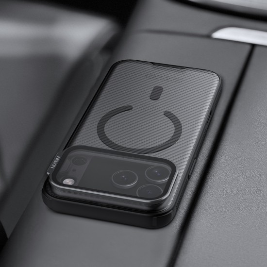 iPhone 17 Pro CamShield Prop магнитен калъф твърд гръб със защита на камерата прозрачно черен