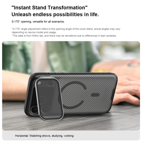 iPhone 17 Pro CamShield Prop магнитен калъф твърд гръб със защита на камерата прозрачно черен