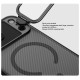 iPhone 17 Pro CamShield Prop магнитен калъф твърд гръб със защита на камерата прозрачно черен