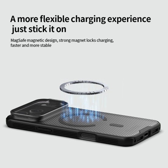 iPhone 17 Pro CamShield Prop магнитен калъф твърд гръб със защита на камерата прозрачно черен