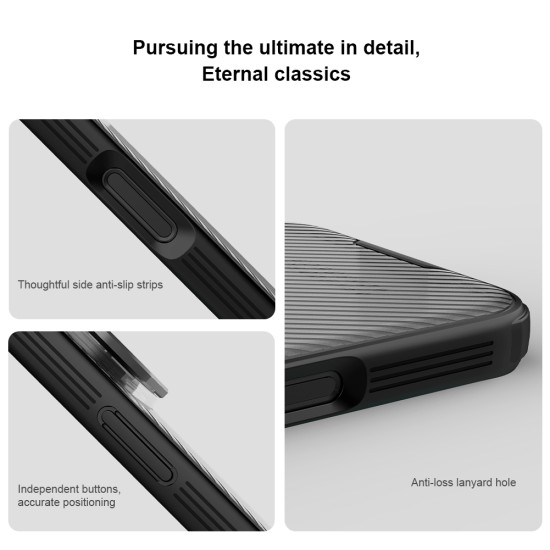 iPhone 17 Pro CamShield Prop магнитен калъф твърд гръб със защита на камерата прозрачно черен