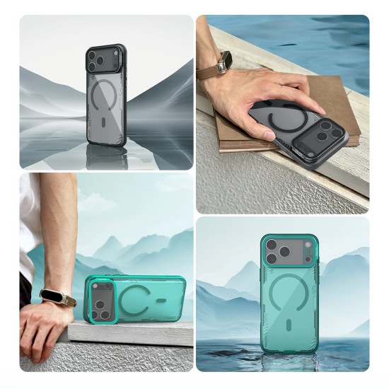 Apple iPhone 17 Pro Iceblade Prop магнитен прозрачен твърд гръб сив