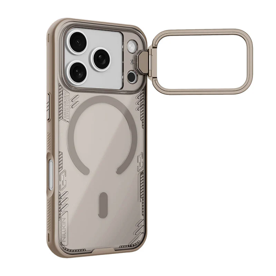 Apple iPhone 17 Pro Max Iceblade Prop магнитен прозрачен твърд гръб кафяв