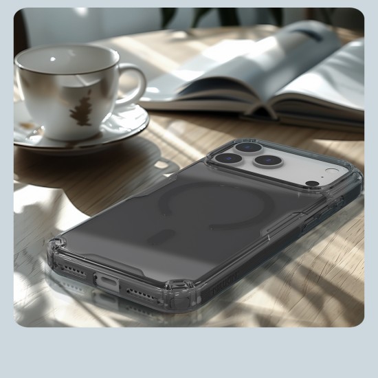 Apple iPhone 17 Pro магнитен Nature TPU Pro силиконов калъф прозрачен