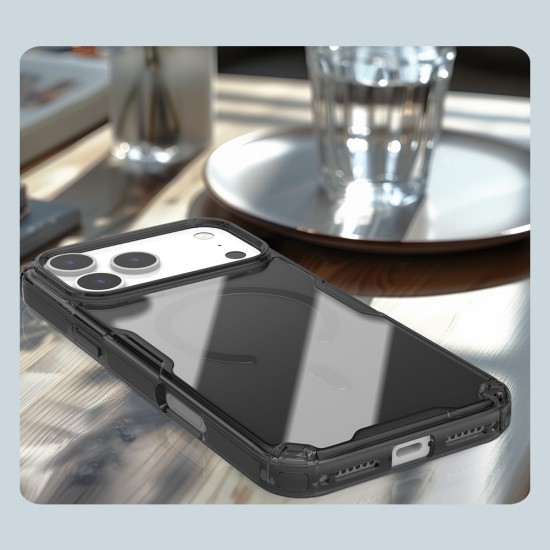 Apple iPhone 17 Pro магнитен Nature TPU Pro силиконов калъф прозрачен