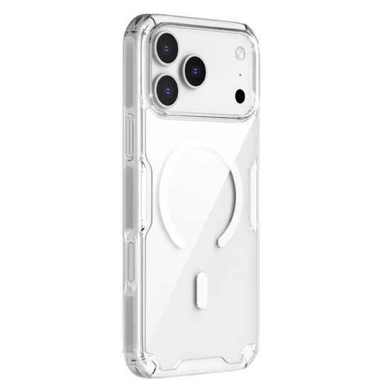 Apple iPhone 17 Pro магнитен Nature TPU Pro силиконов калъф прозрачен
