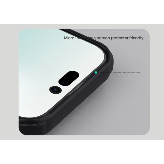 iPhone 17 магнитен калъф твърд гръб Nillkin прозрачно черен