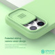iPhone 13 PRO MAX силиконов калъф със защита на камерата зелен iPhone 13 PRO MAX силиконов калъф със защита на камерата зелен