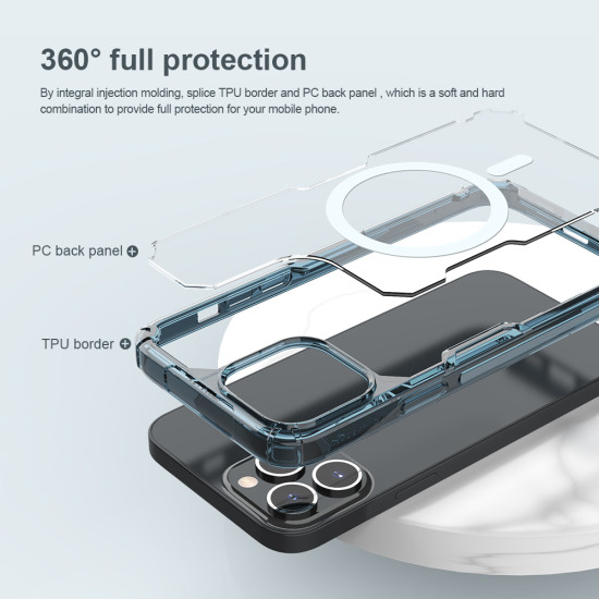 Apple iPhone 13 PRO MAX магнитен Nature TPU Pro силиконов калъф прозрачен