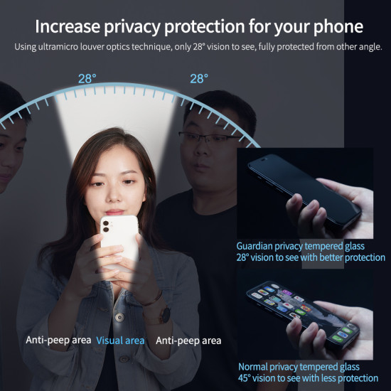 iPhone 15 Pro Max Gardian Темперирано стъкло Nillkin iPhone 15 Pro Max Gardian Темперирано стъкло Nillkin
