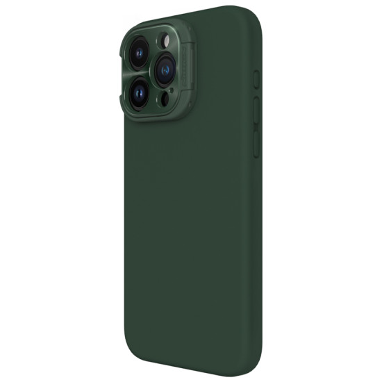 Apple iPhone 16 Pro магнитен силиконов калъф LensWing Prop със защита на камерата зелен Apple iPhone 16 Pro магнитен силиконов калъф LensWing Prop със защита на камерата зелен