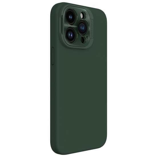 Apple iPhone 16 Pro магнитен силиконов калъф LensWing Prop със защита на камерата зелен Apple iPhone 16 Pro магнитен силиконов калъф LensWing Prop със защита на камерата зелен