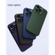 Apple iPhone 15 Pro магнитен силиконов калъф LensWing със защита на камерата черен Apple iPhone 15 Pro магнитен силиконов калъф LensWing със защита на камерата черен