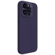 Apple iPhone 16 Pro Max магнитен силиконов калъф LensWing със защита на тъмно лилав Apple iPhone 16 Pro Max магнитен силиконов калъф LensWing със защита на тъмно лилав