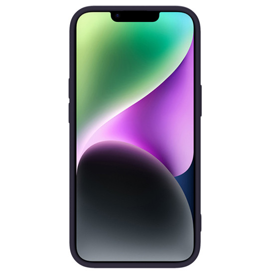 iPhone 14 силиконов магнитен калъф със защита на камерата тъмно лилав iPhone 14 силиконов магнитен калъф със защита на камерата тъмно лилав