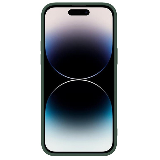 iPhone 14 силиконов магнитен калъф със защита на камерата тъмно зелен iPhone 14 силиконов магнитен калъф със защита на камерата тъмно зелен