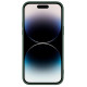 iPhone 14 силиконов магнитен калъф със защита на камерата тъмно зелен iPhone 14 силиконов магнитен калъф със защита на камерата тъмно зелен