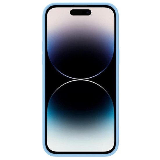 iPhone 14 Pro силиконов магнитен калъф със защита на камерата син iPhone 14 Pro силиконов магнитен калъф със защита на камерата син