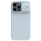 iPhone 14 Pro силиконов магнитен калъф със защита на камерата сив