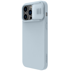 iPhone 14 Pro силиконов магнитен калъф със защита на камерата сив