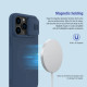 iPhone 14 Pro MAX силиконов магнитен калъф със защита на камерата син