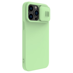 iPhone 14 Pro MAX силиконов калъф със защита на камерата зелен