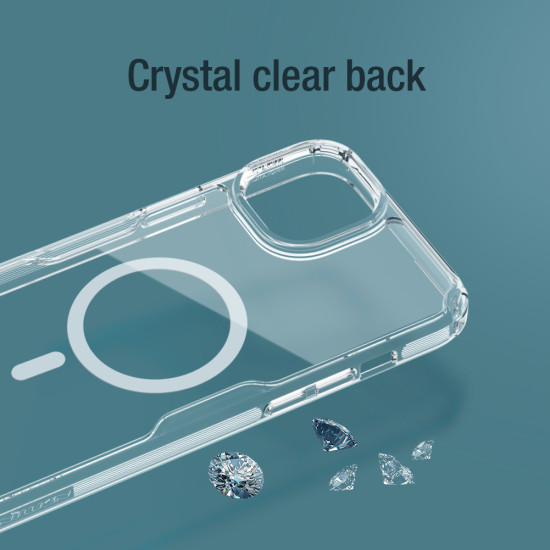 Apple iPhone 15 магнитен Nature TPU Pro силиконов калъф прозрачен Apple iPhone 15 магнитен Nature TPU Pro силиконов калъф прозрачен