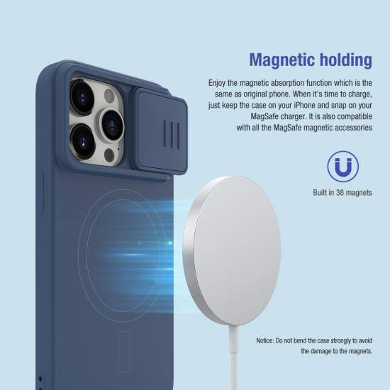 iPhone 15 Pro Max силиконов магнитен калъф със защита на камерата лилав iPhone 15 Pro Max силиконов магнитен калъф със защита на камерата лилав
