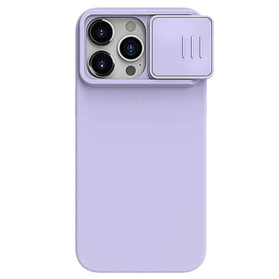 iPhone 15 Pro Max силиконов магнитен калъф със защита на камерата лилав iPhone 15 Pro Max силиконов магнитен калъф със защита на камерата лилав