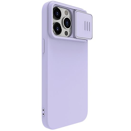 iPhone 15 Pro Max силиконов магнитен калъф със защита на камерата лилав iPhone 15 Pro Max силиконов магнитен калъф със защита на камерата лилав