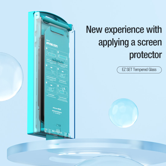 iPhone 15 Pro EZ SET Темперирано стъкло Nillkin - 3бр. iPhone 15 Pro EZ SET Темперирано стъкло Nillkin - 3бр.