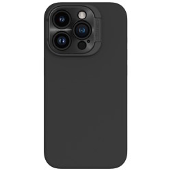Apple iPhone 16 Pro магнитен силиконов калъф LensWing Prop със защита на камерата черен