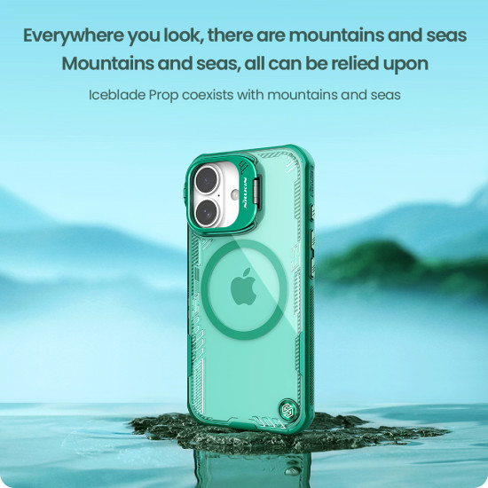 Apple iPhone 16 Iceblade Prop магнитен прозрачен твърд гръб черен Apple iPhone 16 Iceblade Prop магнитен прозрачен твърд гръб черен