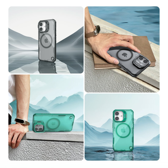 Apple iPhone 16 Iceblade Prop магнитен прозрачен твърд гръб черен Apple iPhone 16 Iceblade Prop магнитен прозрачен твърд гръб черен