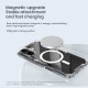 Apple iPhone 16 Plus магнитен Nature TPU Pro силиконов калъф прозрачен + синя рамка