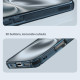 Apple iPhone 16 Plus магнитен Nature TPU Pro силиконов калъф прозрачен + синя рамка