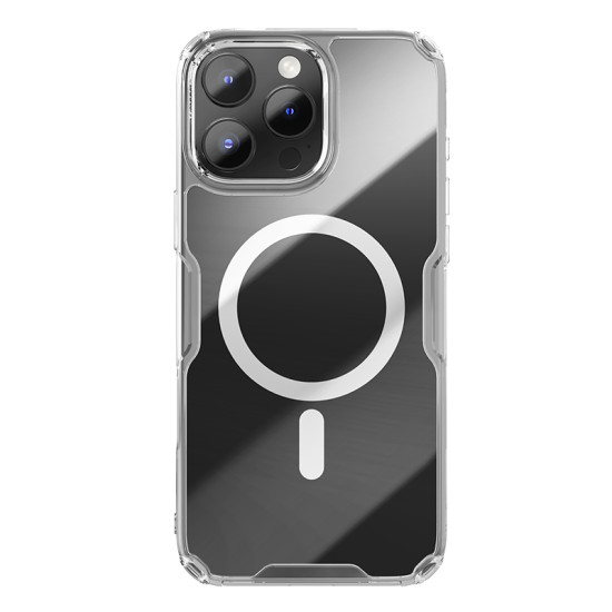 Apple iPhone 16 Pro Max магнитен Nature TPU Pro силиконов калъф прозрачен