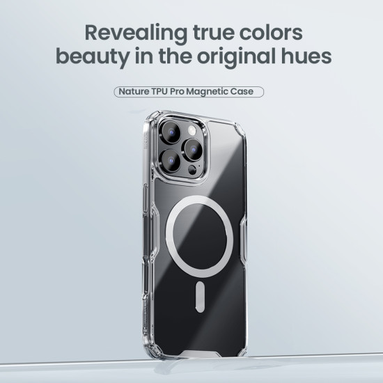 Apple iPhone 16 Pro магнитен Nature TPU Pro силиконов калъф прозрачен Apple iPhone 16 Pro магнитен Nature TPU Pro силиконов калъф прозрачен
