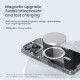 Apple iPhone 16 Pro магнитен Nature TPU Pro силиконов калъф прозрачен + синя рамка