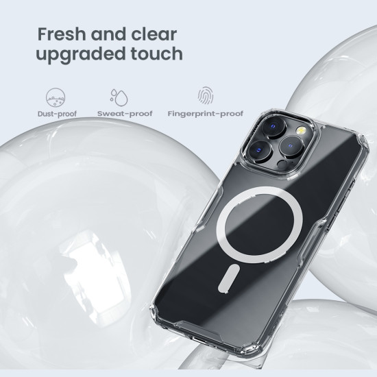 Apple iPhone 16 Pro магнитен Nature TPU Pro силиконов калъф прозрачен Apple iPhone 16 Pro магнитен Nature TPU Pro силиконов калъф прозрачен